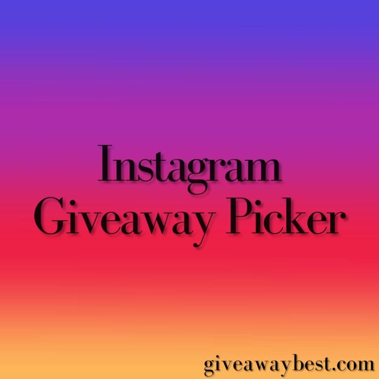 Instagram Giveaway Picker