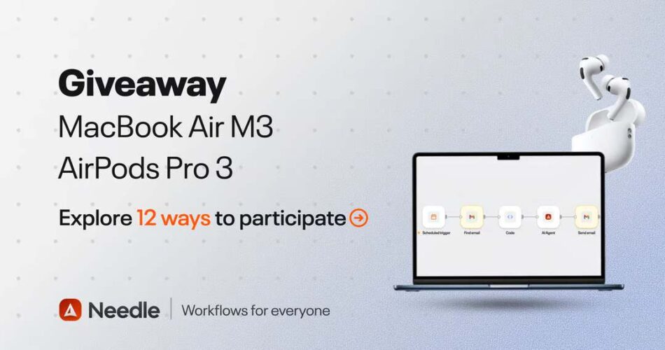 Needle MacBook + AirPods Giveaway