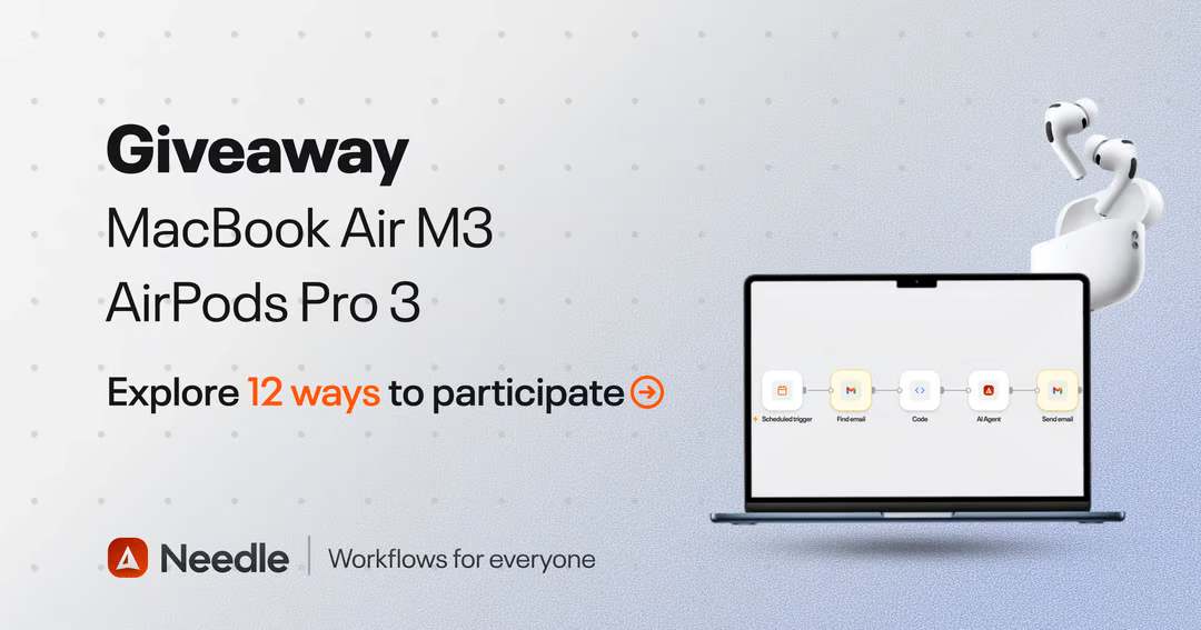 Needle MacBook + AirPods Giveaway
